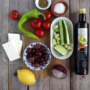 suroviny na grecky salat