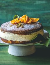 mandarínkový koláč s ricotta krémom